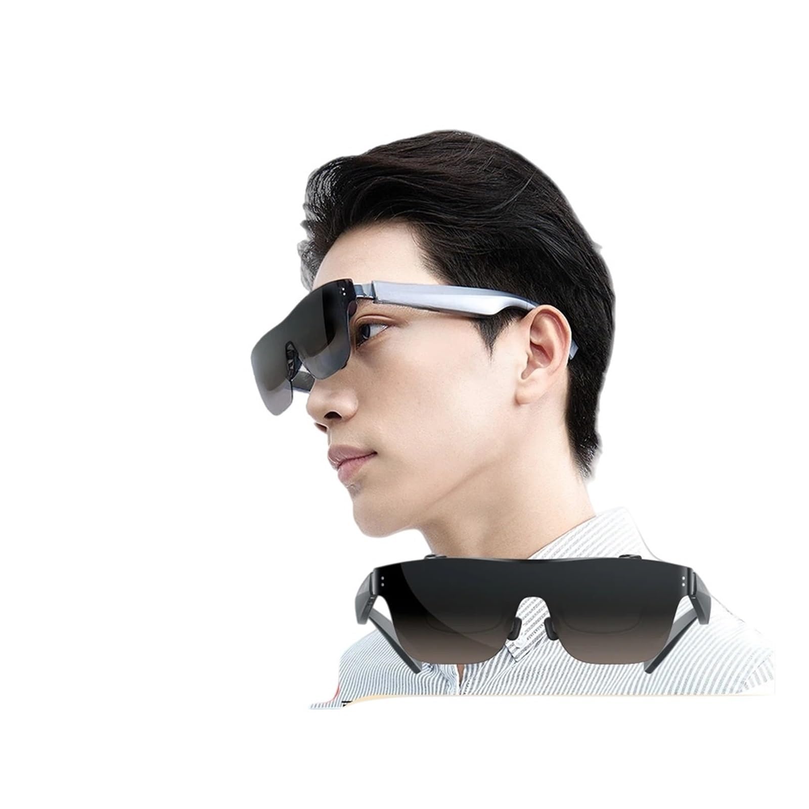 Compatible con Las Gafas Inteligentes Meizu StarV View AR de 188" con Pantalla Micro OLED Gigante de 120 Hz y 600° for miopía, Ideales for Cine en casa, Juegos, teléfonos, PC, Nintendo Switch y PS5.
