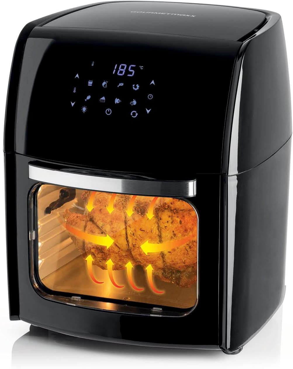 Gourmetmaxx Xxl Heißluft-fritteuse Digital 12l Bedienungsanleitung GOURMETmaxx Digitale XXL Heißluftfritteuse 12 Liter - Ofen, Grill und
