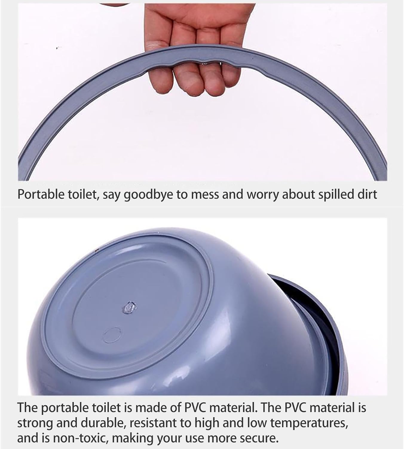 Urine Bottle，Male Urinal Plastic Spittoon Chamber Pots for Women with Lid Handheld Portable Urinal Bucket Unisex Outdoor Bedpan Household Potty