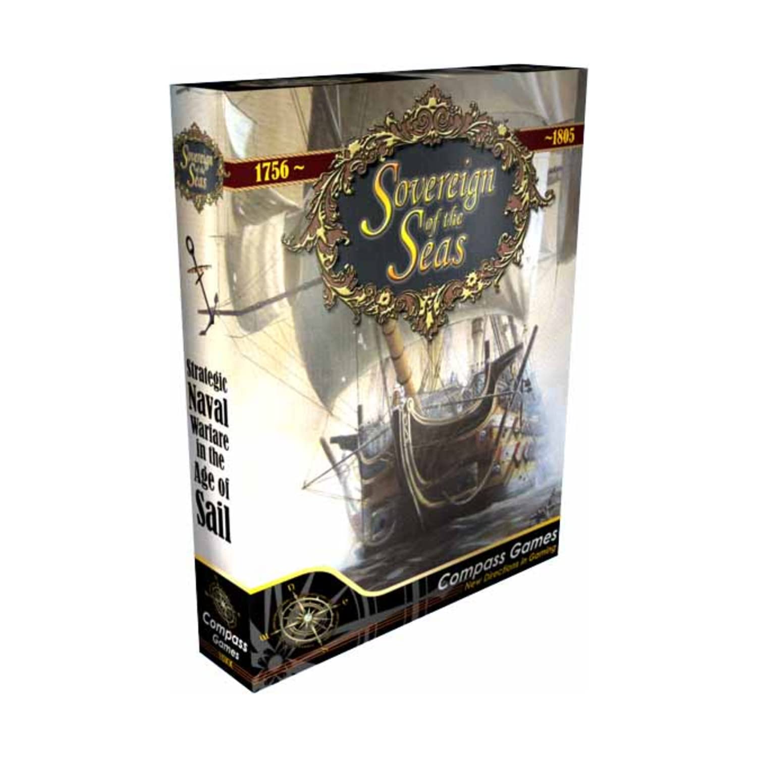 Compass Games: Sovereign of the Seas Board Game - 2 Player, Ages 12+