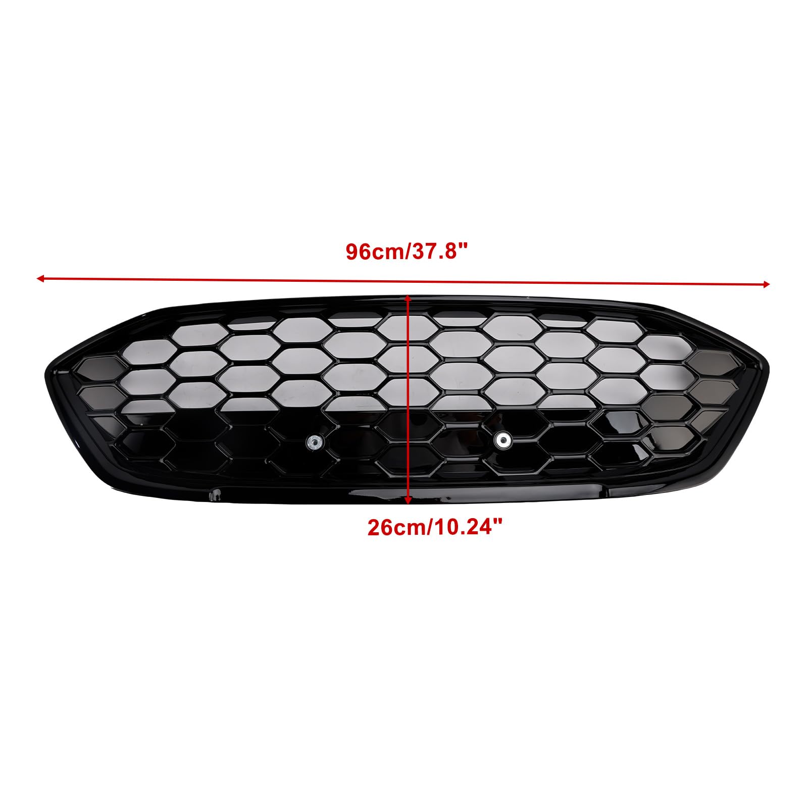 Griglia paraurti Anteriore ST Style Gloss Black Mesh Front Bumper Fit for Ford Focus MK4 2018-2021 (No Logo)