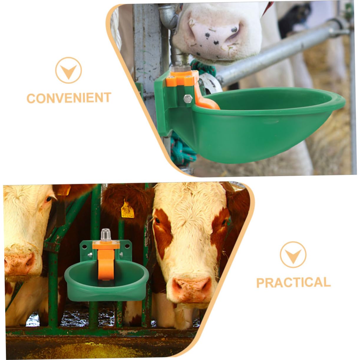 Didiseaon 2 Piezas Bebedero Automático Para Cerdos y Ovejas Comedero Automático De Plástico Para Cabras Bebederos Para Ganado Para Granjas y Establos
