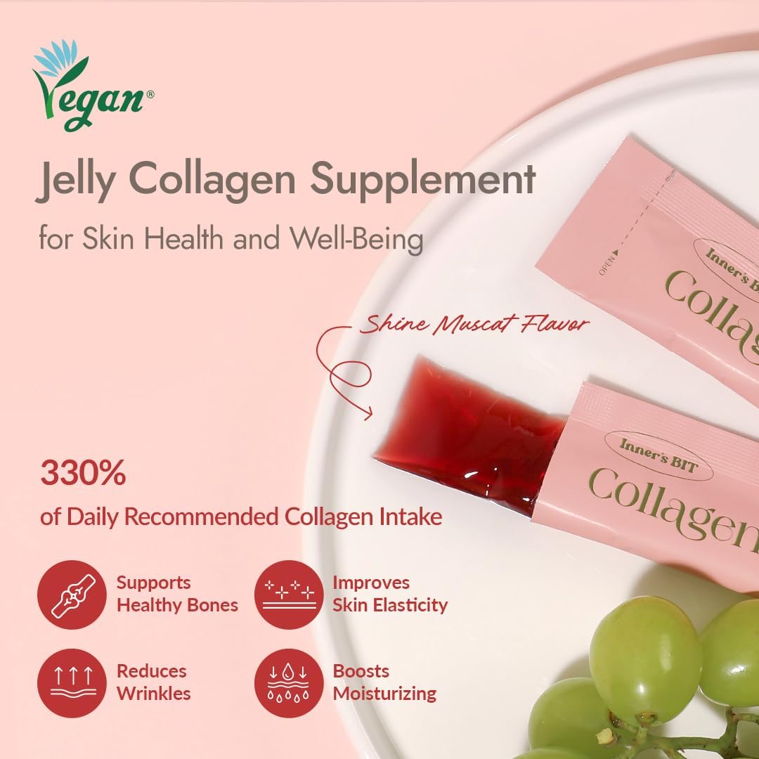 MIZON INNERSBIT Collagen 3300, Jelly Collagen, Vitamin C, D, Hyaluronic Acid, Biotin, Glutathione, Magnesium, Folic Acid, Healthy Skin - Image 2