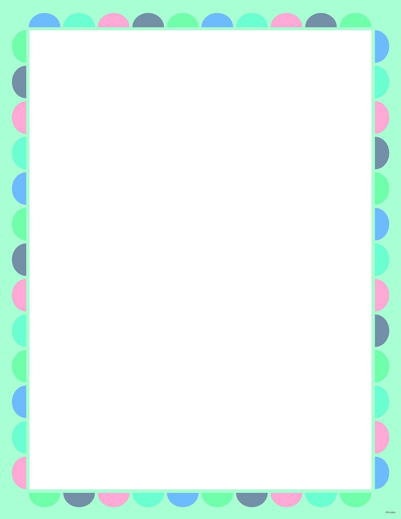 Creative Teaching Press Calm & Cool Blank Chart, CTP 8636