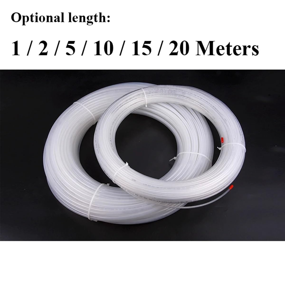 Tube En Nylon PA6 Haute Pression De 1M/2M/5M/10M/15M/20M, Tuyau D'huile En Polyamide Rigide Et Lisse For Compresseur D'air Pneumatique De 4mm 6mm 8mm 10mm 12mm (Color : 10 M, Size : PA 4x2.5)
