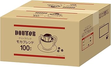 Doutor Coffee Drip Pack, Mocha Blend, 100 Servings