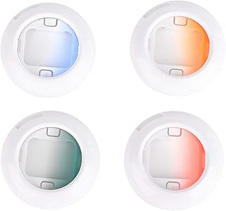 4 peças/conjunto de filtros de lente de câmera, filtros de lanterna de câmera para câmera instantânea mini 7S/8/8+/9 (gradiente)