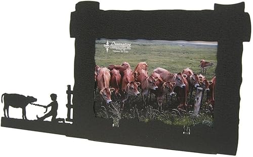 Innovative Fabricators, Inc. American Steel Farm & Ranch - Marco de fotos para niños, 5 x 7 pulgadas, paisaje de 5 x 7 pulgadas, fabricado en