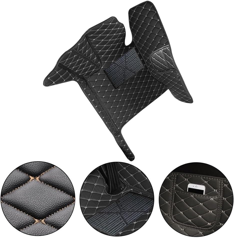 Tappetini Gomma Auto MOTOS Per Infiniti QX70 2013-2017 – 3D Antiscivolo, Bordi Alti, Materiale Riciclabile, Set Completo - 3
