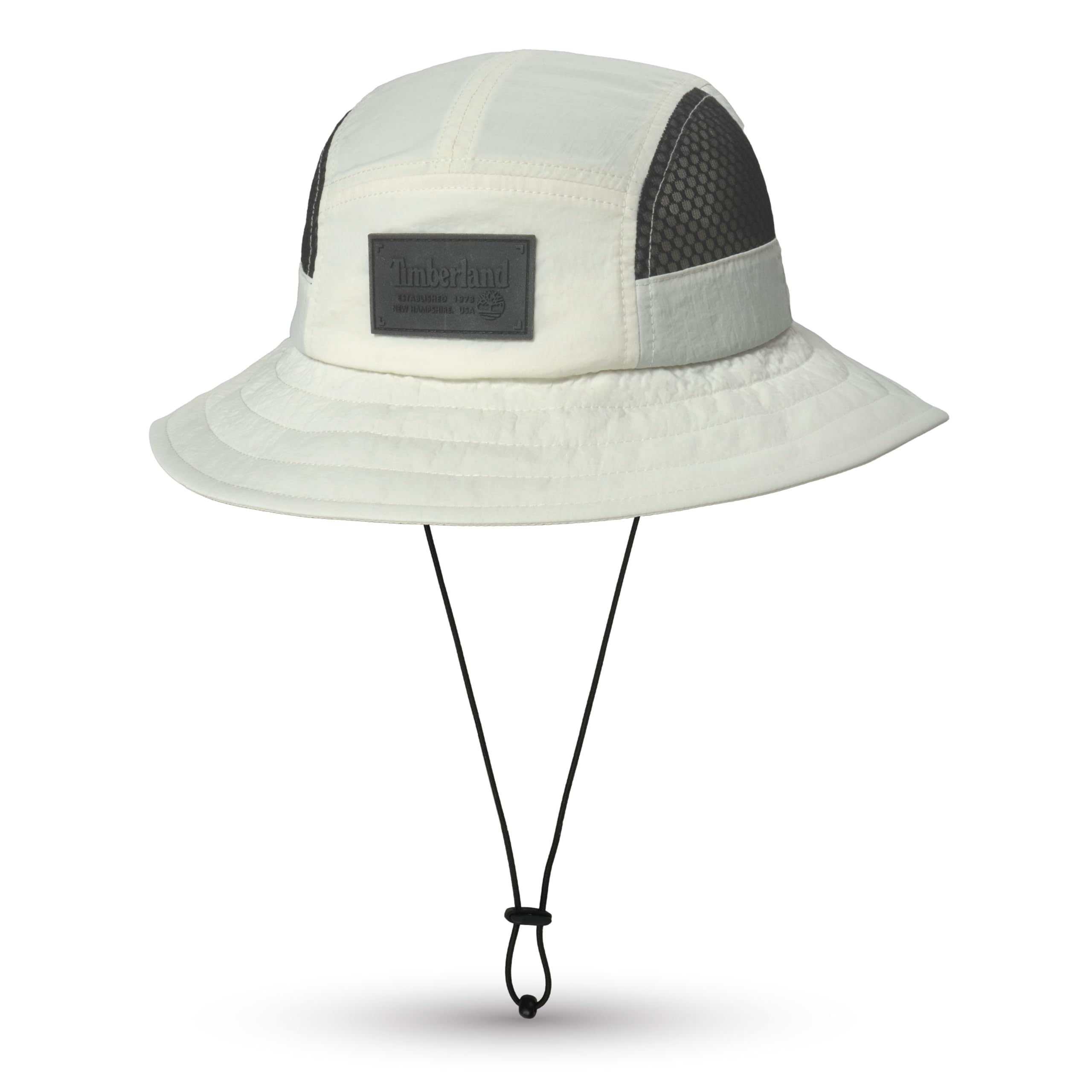

                                                    Timberland Mesh Panel Bucket Hat for Men, White, S