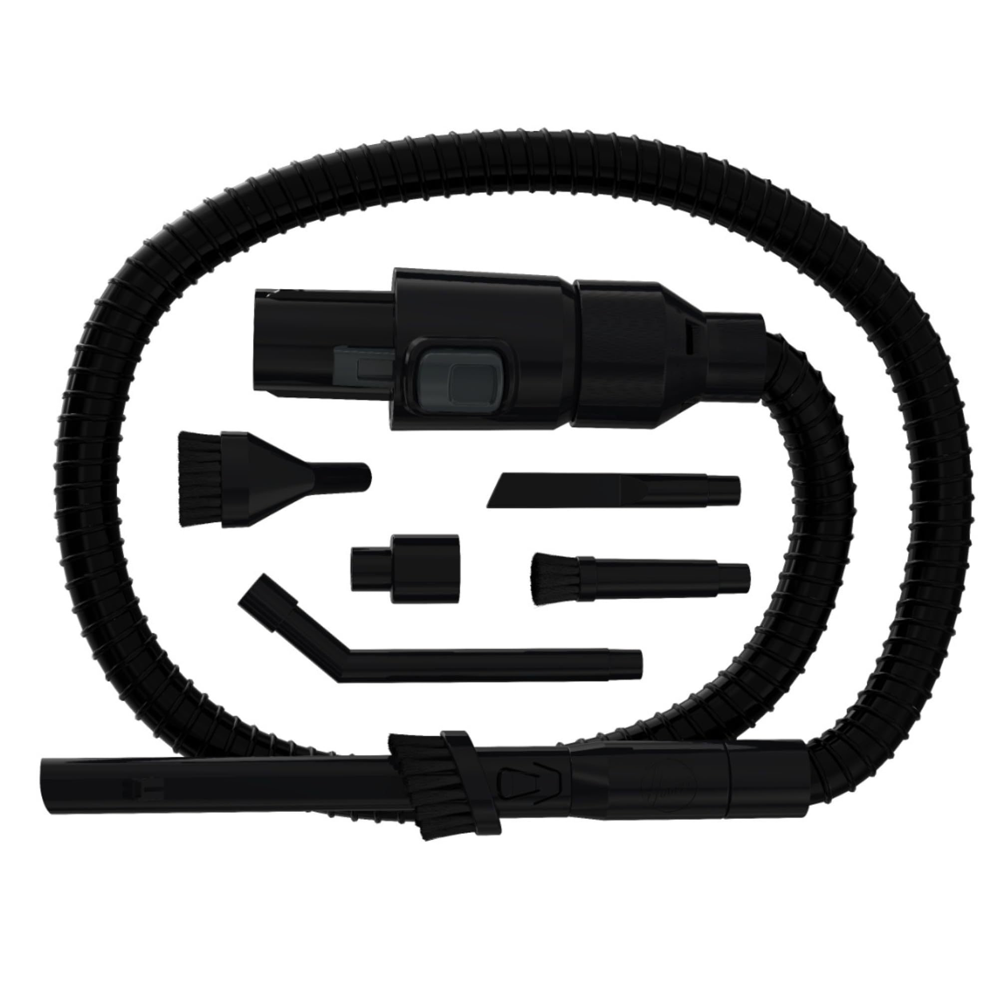 Hoover HCKHF Kit Auto con Tubo Flessibile e 4 Accessori – Nero | Accessorio originale Hoover; connettore per tubo incluso; spazzole e bocchette per interni auto; compatibile HF1 PLUS, HF2, H