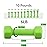 Portzon Weights Dumbbells 10 Colors Options Compatible with Set of 2 Neoprene Dumbbells Set,1-15 LB, Anti-Slip, Anti-roll, Hex Shape