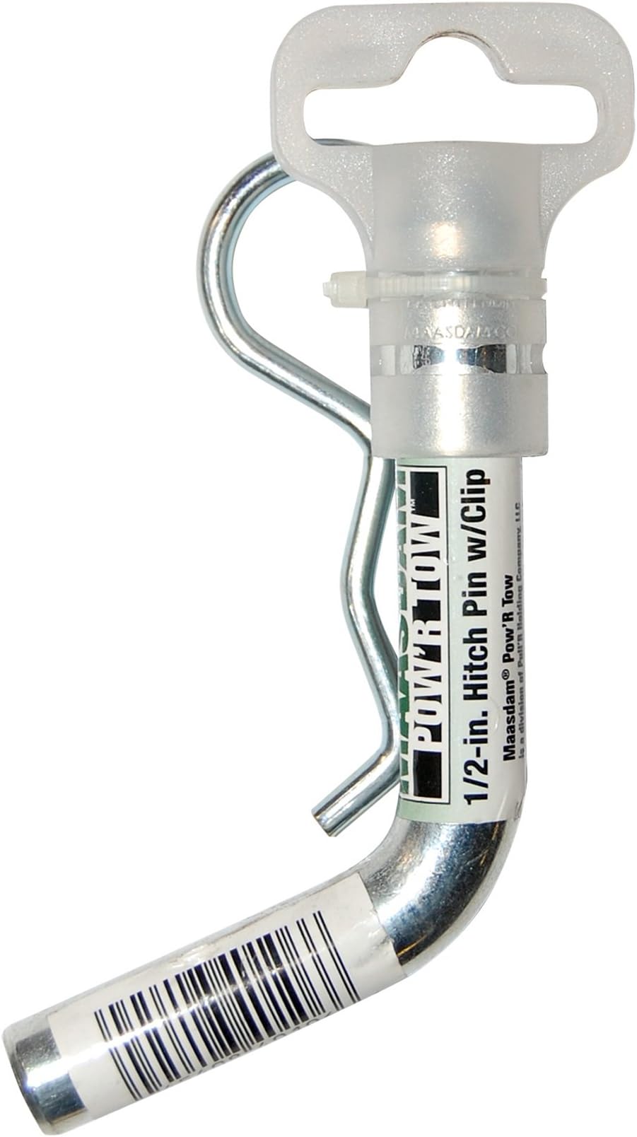 Maasdam MPT106 0.5-Inch Hitch Pin with Clip