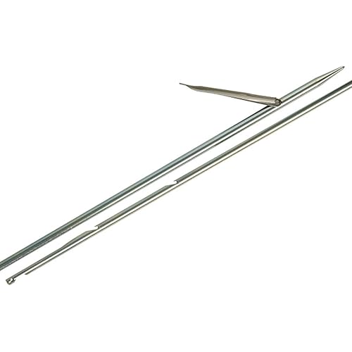 CRESSI Stainless Steel INOX Notched Shaft 6.5mm Diameter for Speargun - Made in Italy