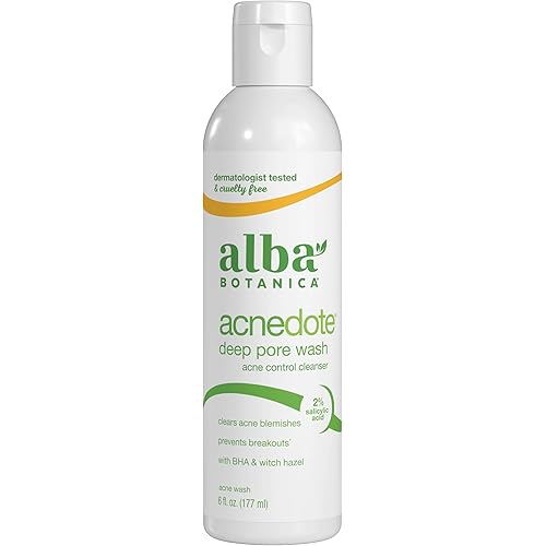Alba Botanica Acnedote Maximum Strength Deep Pore Wash, 6 Oz (Packaging May Vary)