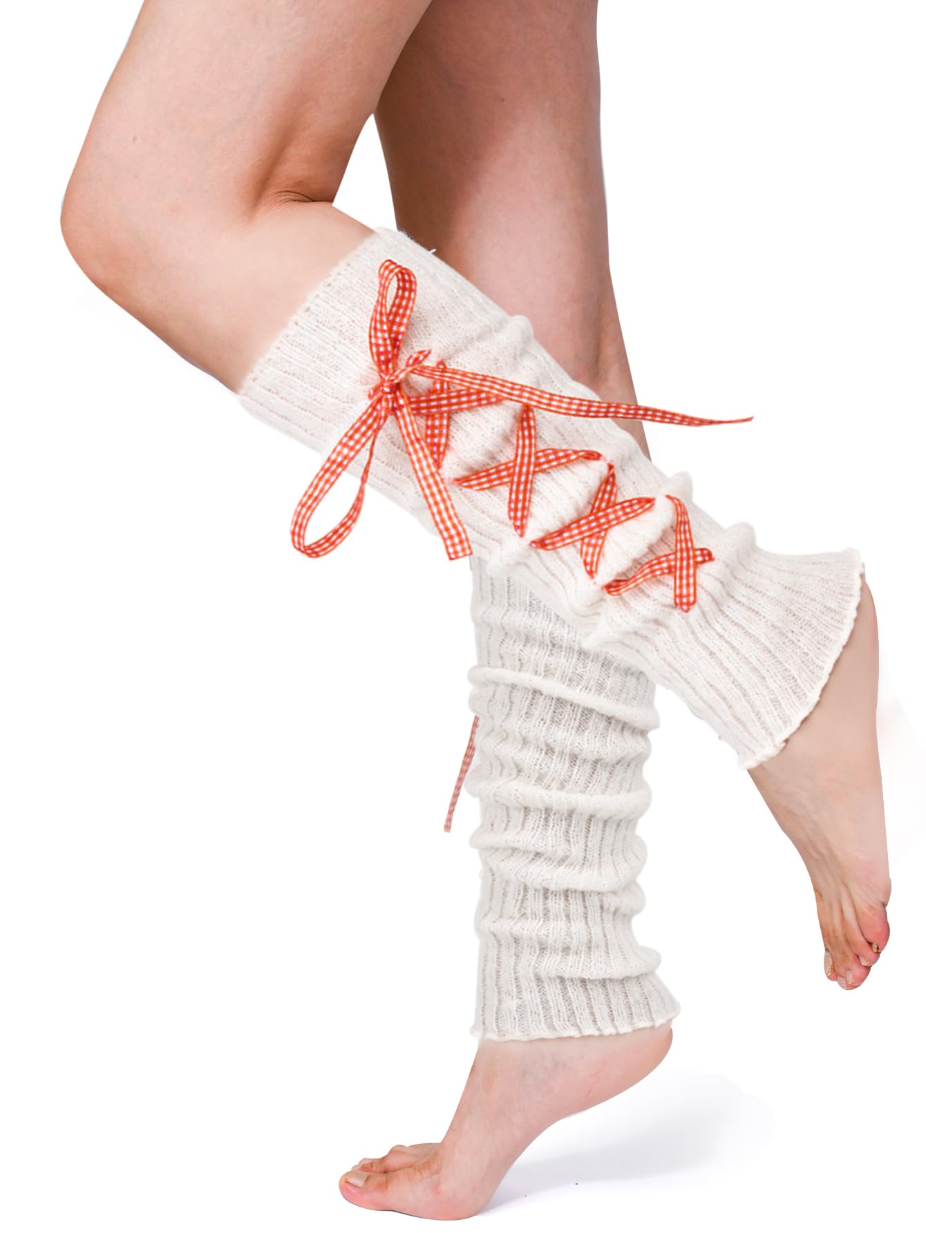 Sksshion Women's Y2K 80s Leg Warmers Socks Rib Knit Boot Socks