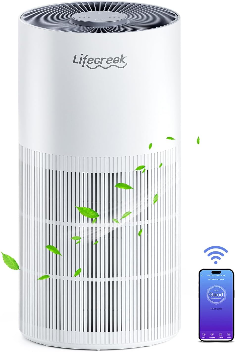 Air Purifiers for Large Rooms up to 1084 Ft², Smart WiFi Control & Bluetooth, 3-Stage Filter Air Purifiers for Bedroom 22 dB, Air Purify Filter Cleaners for House