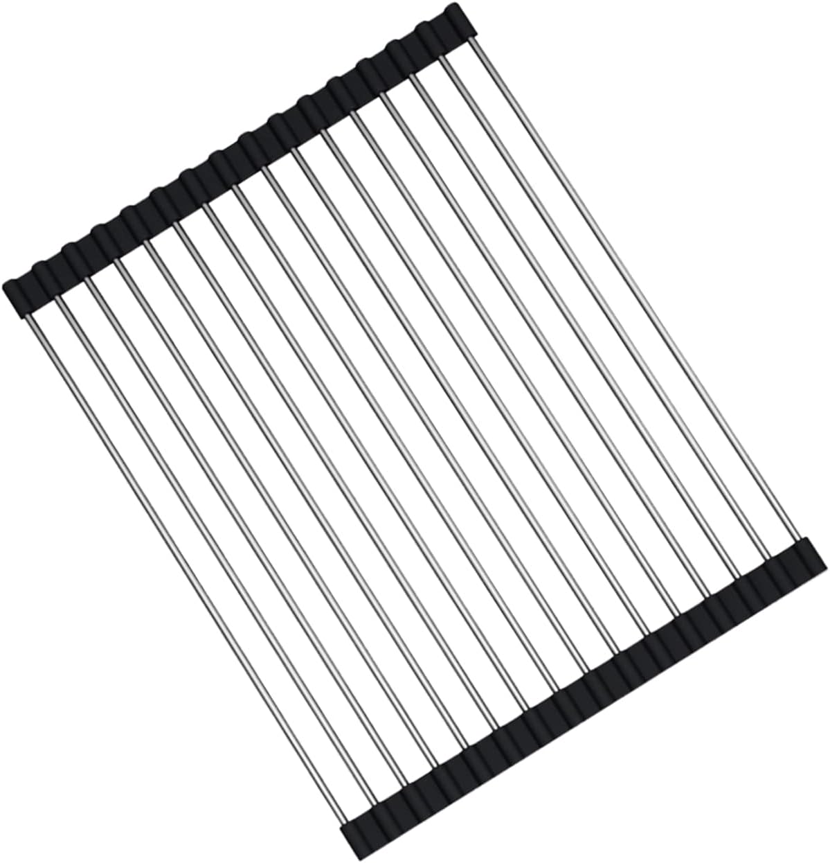 SimpleKitchen Roll Up Dish Drying Rack, Over The Sink Dish