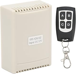 Remote Relay Switch, DC12V Wireless Relay Remote Control Switch 4 Channel Remote Controller for Industry, Control Switch