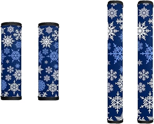 KEIAHUAN Cubierta de la manija de la puerta del refrigerador de copo de nieve para electrodomésticos de cocina, guantes de nevera, horno,