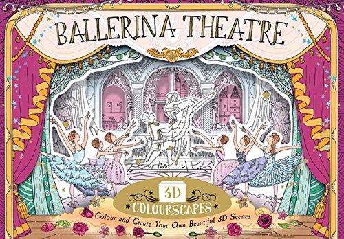 3D Colorscape Ballerina Theatre: Colour and Create Beautiful 3D Scenes