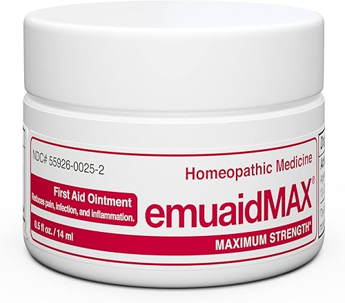 emuaid EMUAIDMAX - Pomada de 0.5 oz - Crema para eccema. Tratamiento de máxima fuerza. Utiliza la máxima fuerza para pies de atleta, psoriasis,