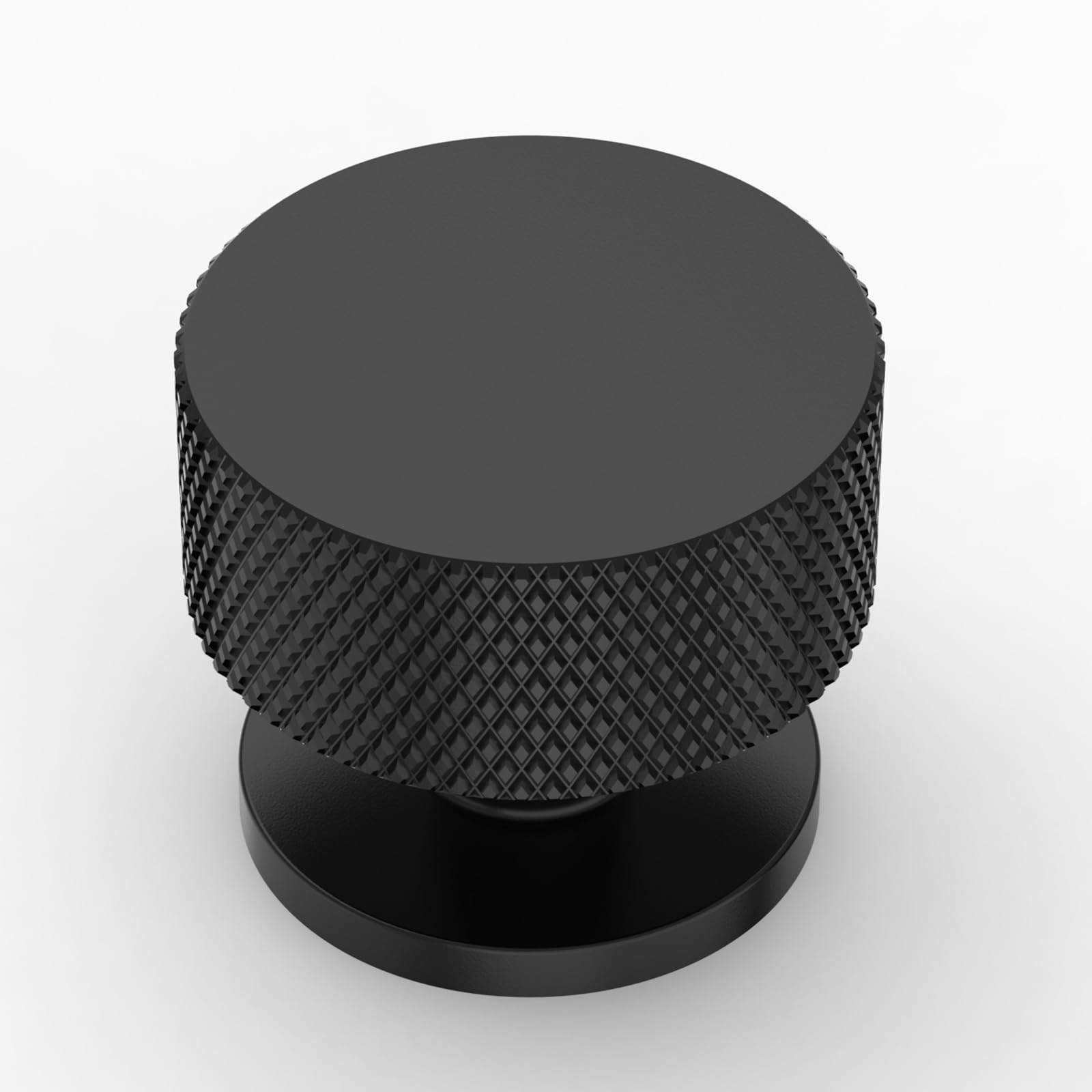 Asidrama 10 Pack Matte Black Kitchen Cabinet Knobs, Knurled Cabinet Knobs Kitchen Cabinet Hardware for Cupboard Drawer Knobs Dresser Knobs