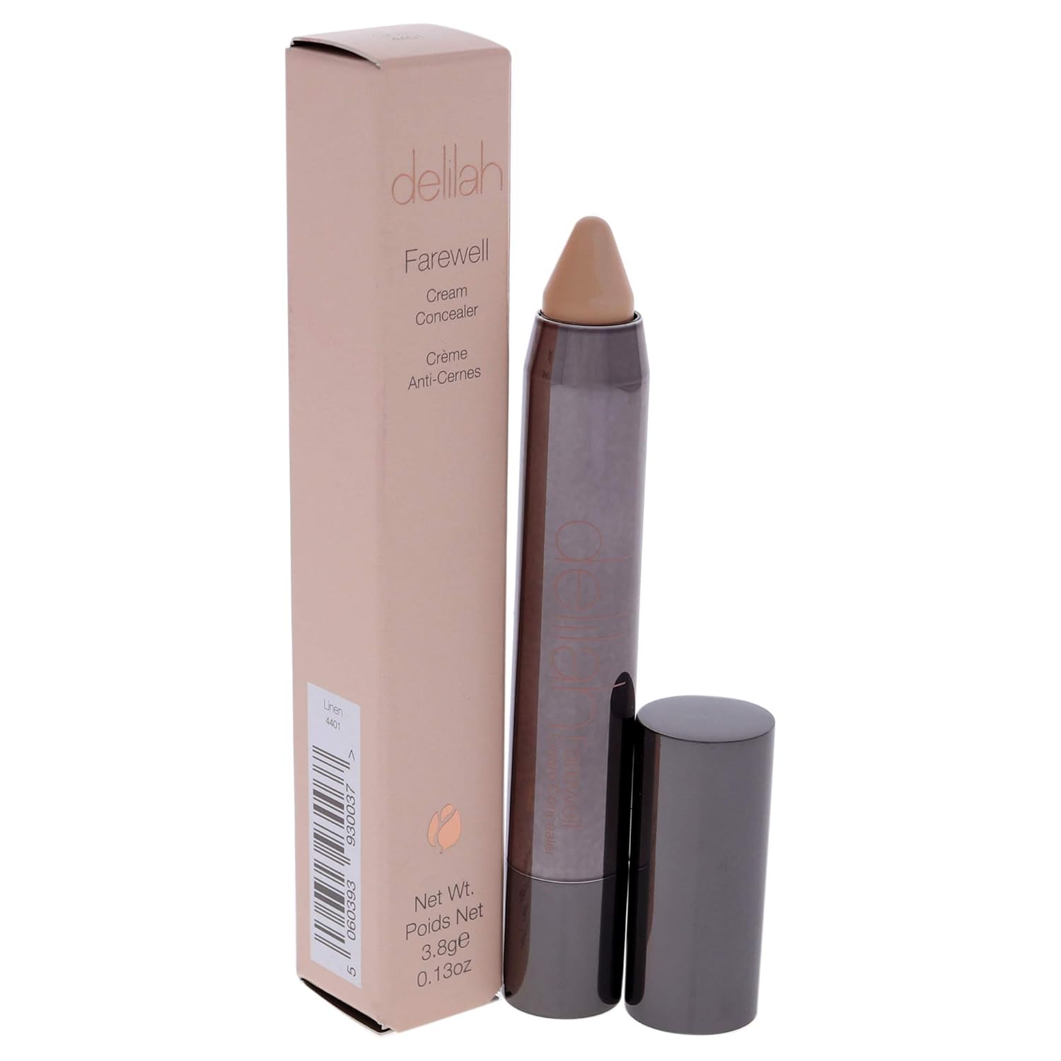 Delilah - Farewell Cream Concealer, Linen, Full Coverage, Hyaluronic Filling, Moisturizing, Creamy, Smoother Color Correcting Makeup, Cruelty Free, 0.13 Oz - Image 8