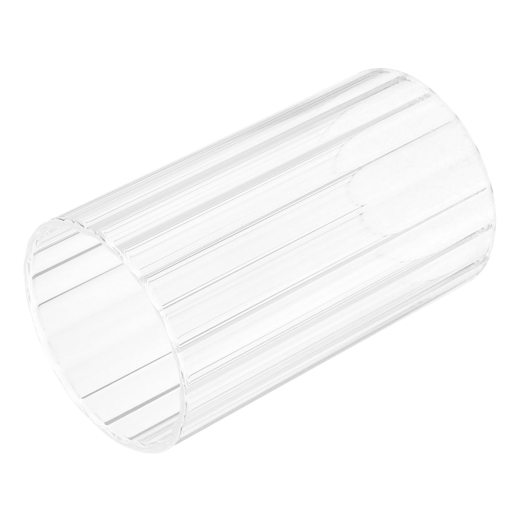 FUNOMOCYA Windproof Glass Candle Holder Clear Candleholders Pillar Candle Container Chimney Tube Cover Clear Candle Cover Clear Glass Holder Desktop Candle Holder Hood Straight