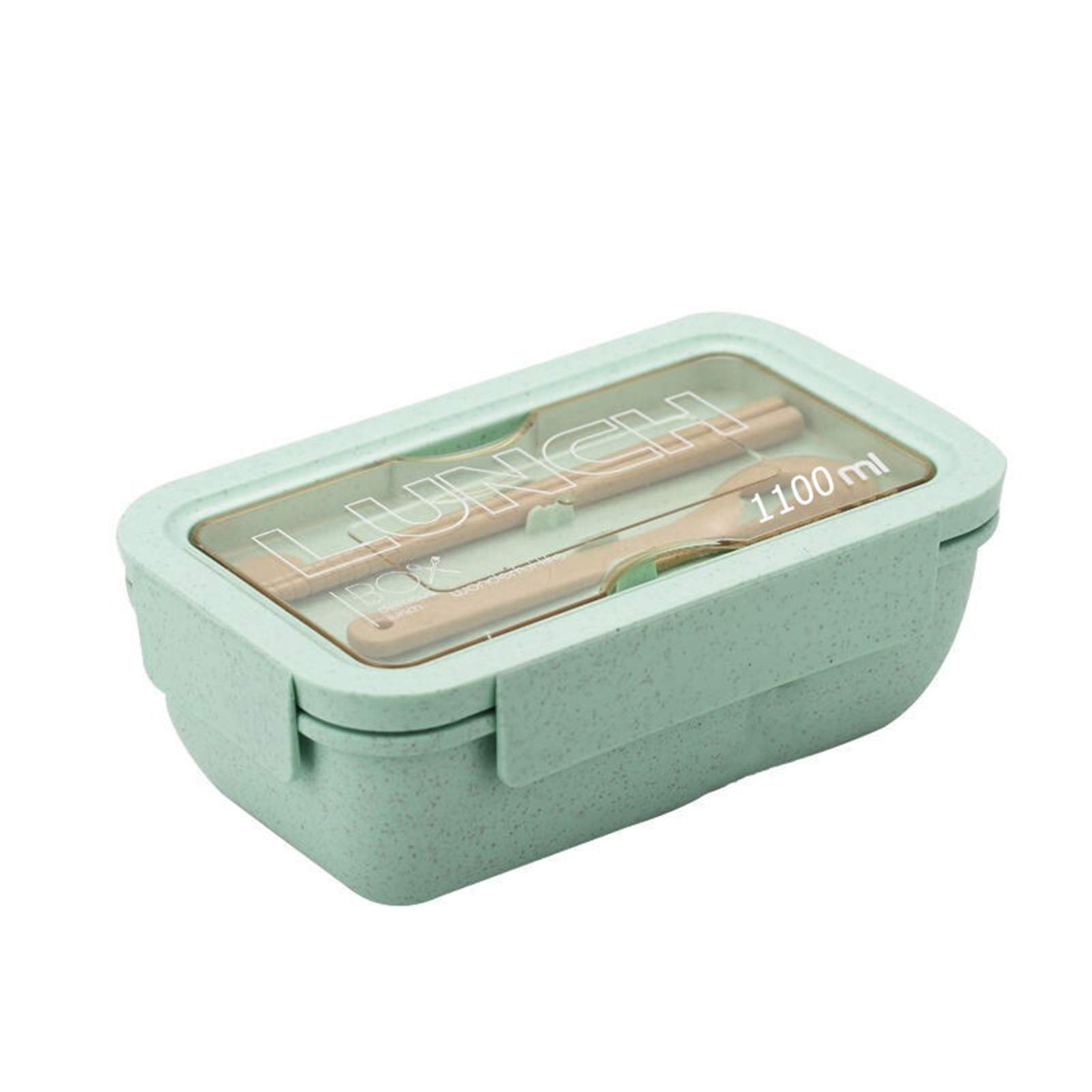 boîte à repas, Boîtes à Bento 1100ml, four micro-ondes(Green)