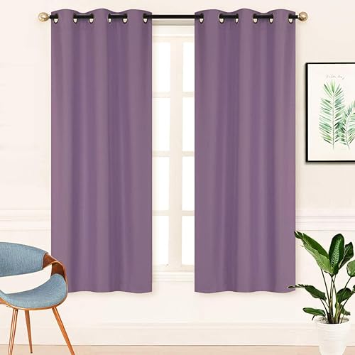 Miniatura 5 de Better Home Style 2 paneles de cortinas aisladas para cualquier ventana con ojales 100% opacos, color liso, 2 paneles de 36 pulgadas de ancho x 63