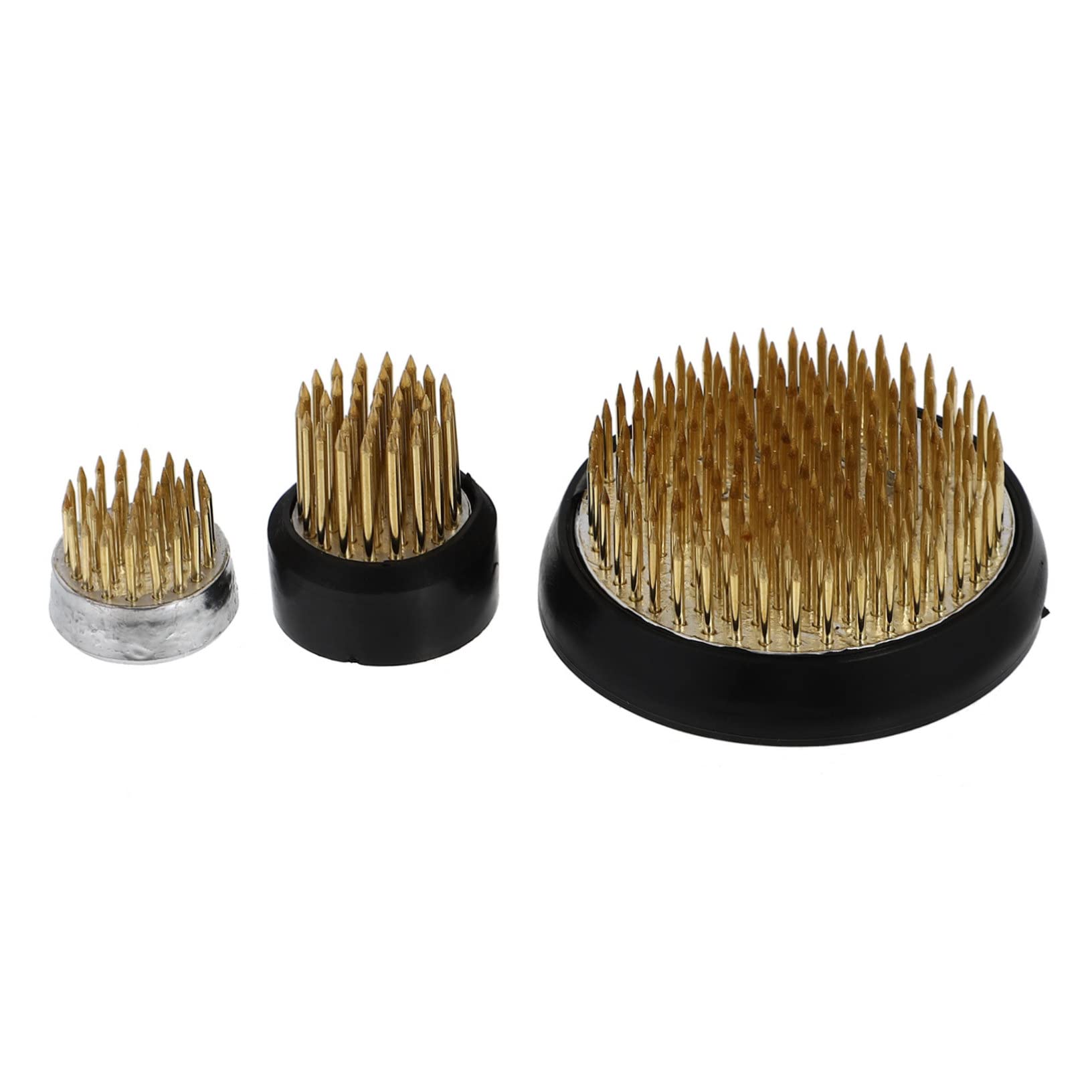 Ikebana Flower Frog Holder Set – 3 Stainless Steel Pins