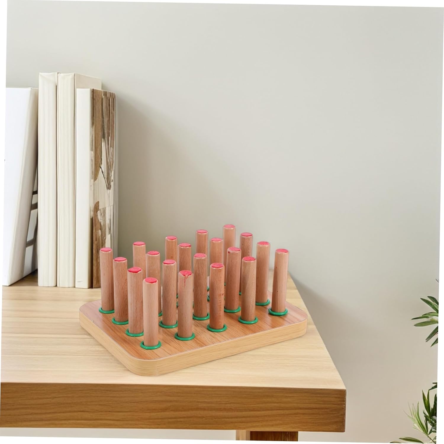 Physical Therapy Board Hand Rehabilitation Training Stroke Hand Therapy Equipment Wooden Peg Board Finger Exercise Tools