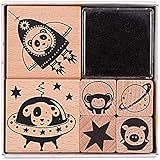 VIELSEITIG VERWENDBAR - Die Motivstempel können auf mehreren Oberflächen verwendet werden, einschließlich Papier, Stoff, Kunststoff, Glas und Holz. Die Stempelmotive sind auch ideal für Tischkarten, Scrapbooking, Einladungskarten, Grußkarten und Fotoalben geeignet.