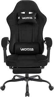 WOTSTA chaise gaming massage repose-pieds grande capacité