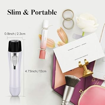 Nose and Ear Hair Trimmer, Professional Painless Nose Hair Remover for Men and Women, Battery-Operated,Waterproof Dual Edge Blades (Color : Black)