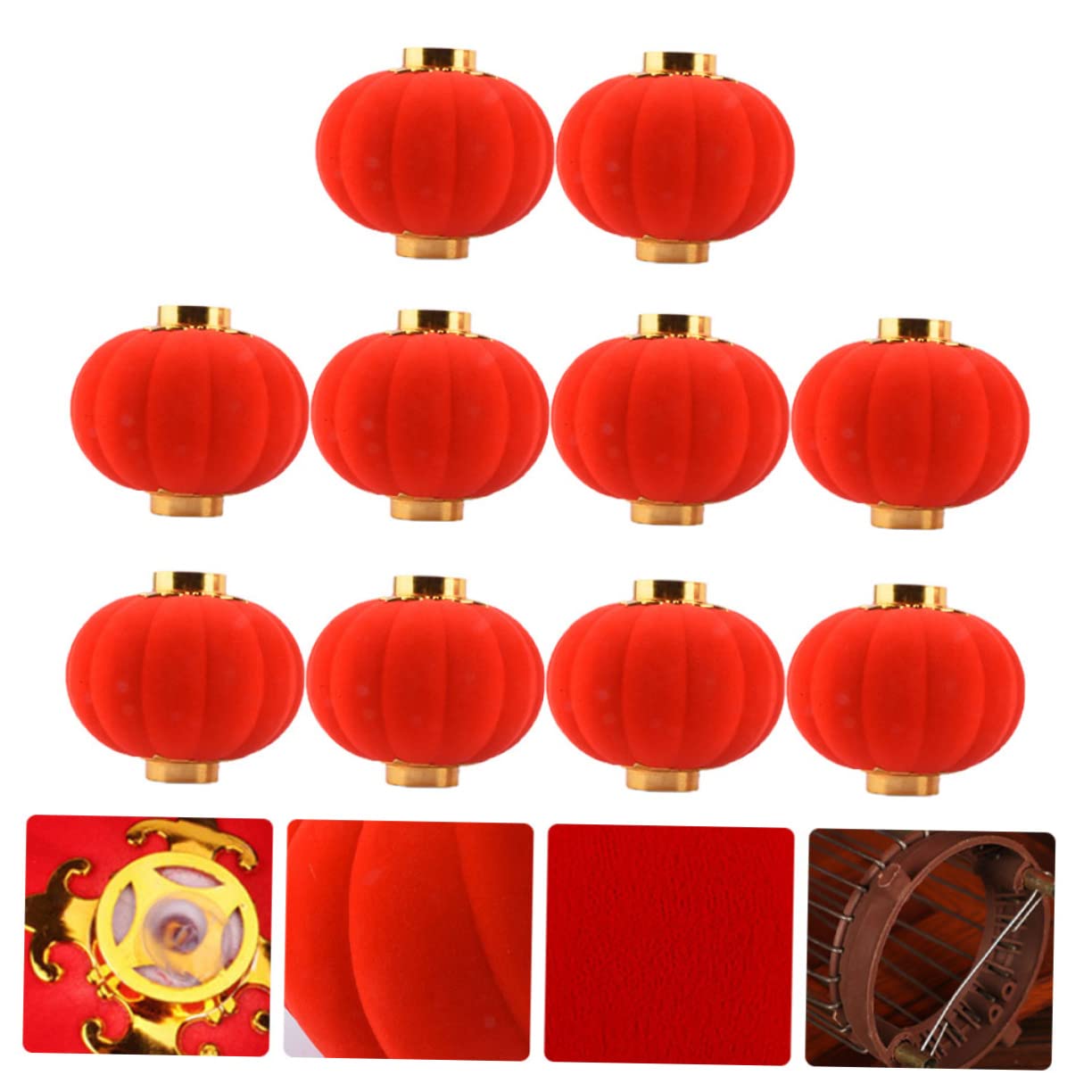 Uonlytech 3 Set Di Decorazioni in Stile Ornamento Per Festival Realizzate in Modo Sicuro 16 Pezzi * 3