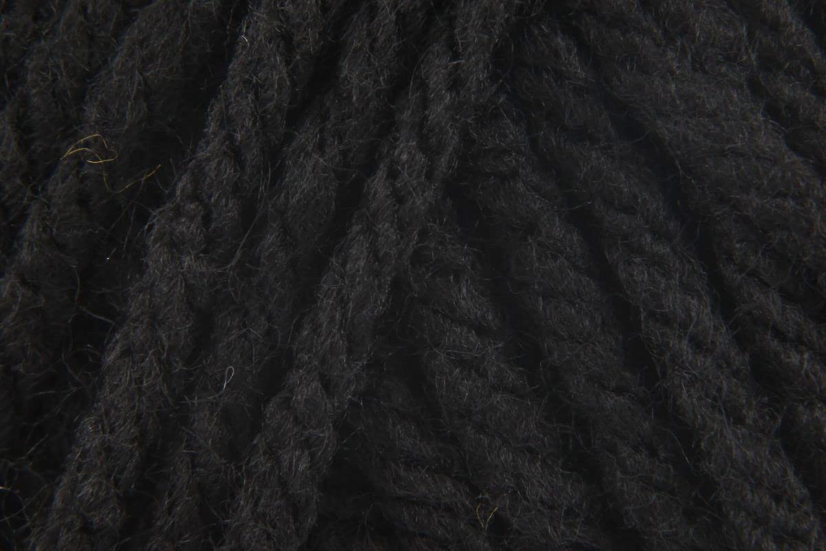Sirdar Hayfield Bonus Chunky Crochet Yarn, 100% Acrylic Soft Knitting Wool for Cardigans, Jumpers, Sweaters, Ponchos and Capes - 100g Ball - Black (965) - Single (1 Ball) — image 1