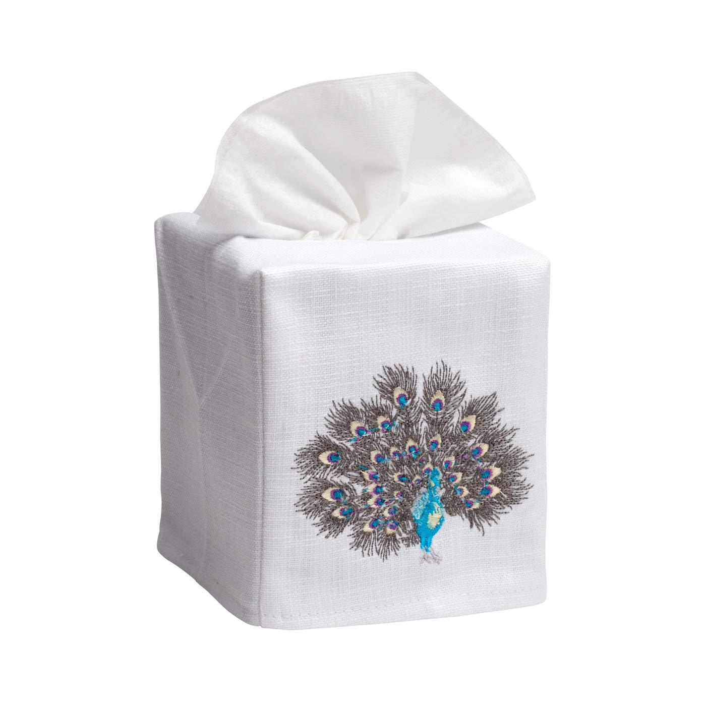 Jacaranda LivingTissue Box Cover, One Size, White