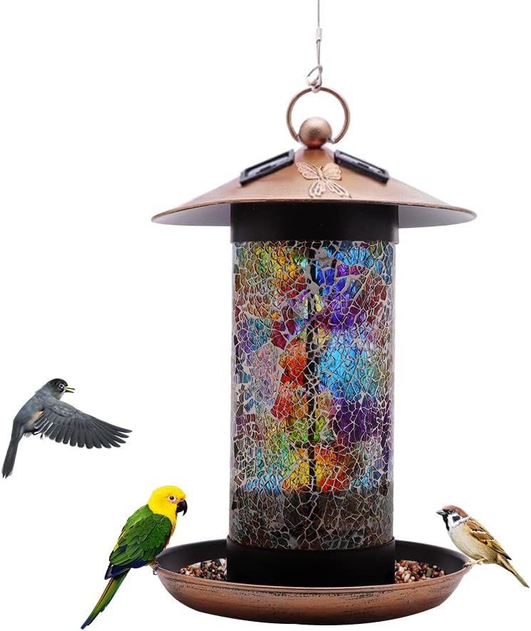Mangeoire à Oiseaux Suspendue | Capacité 850ml | 5 Trous Drainage | Design Pliable