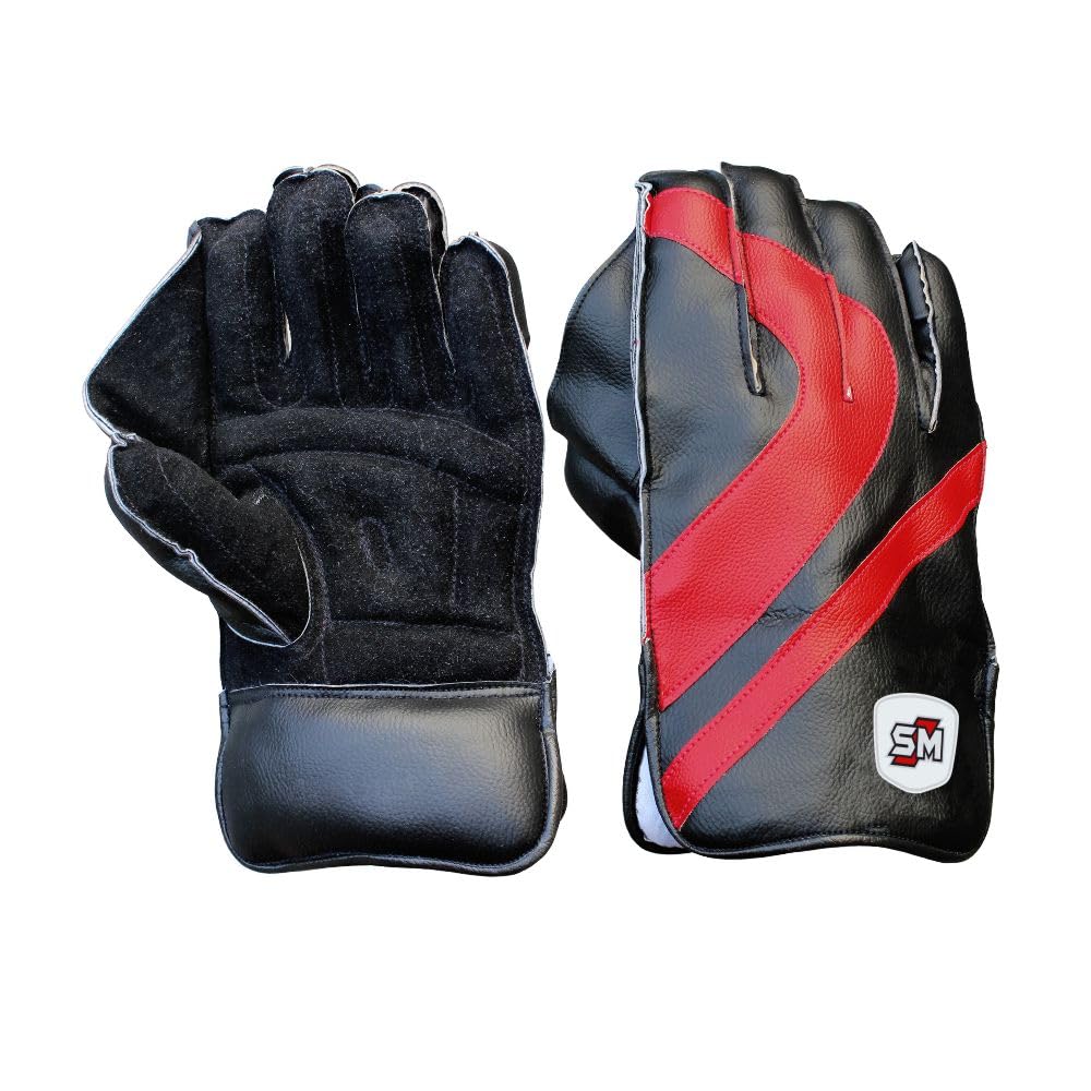 SM Club Star Cricket Wicket Keeping Gloves | Mens | Ace Performer | White (Multi Colour) | 1 Pair (Boys) (B08GKSZ8N5) Amazon Price History, Amazon Price Tracker