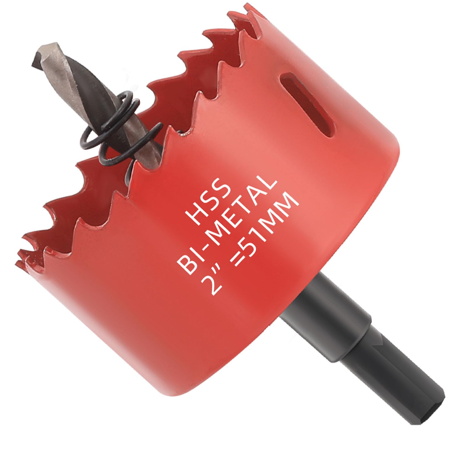 GARHWAL Bi-Metal Hole Saw 51 mm with Arbor and Pilot Bit - Smooth Fast Cutting for Wood, Plywood, Plastic, Drywall, Thin Metal Sheets, and More | Ideal for Ceiling Light Installation and DIY Projects — image 1