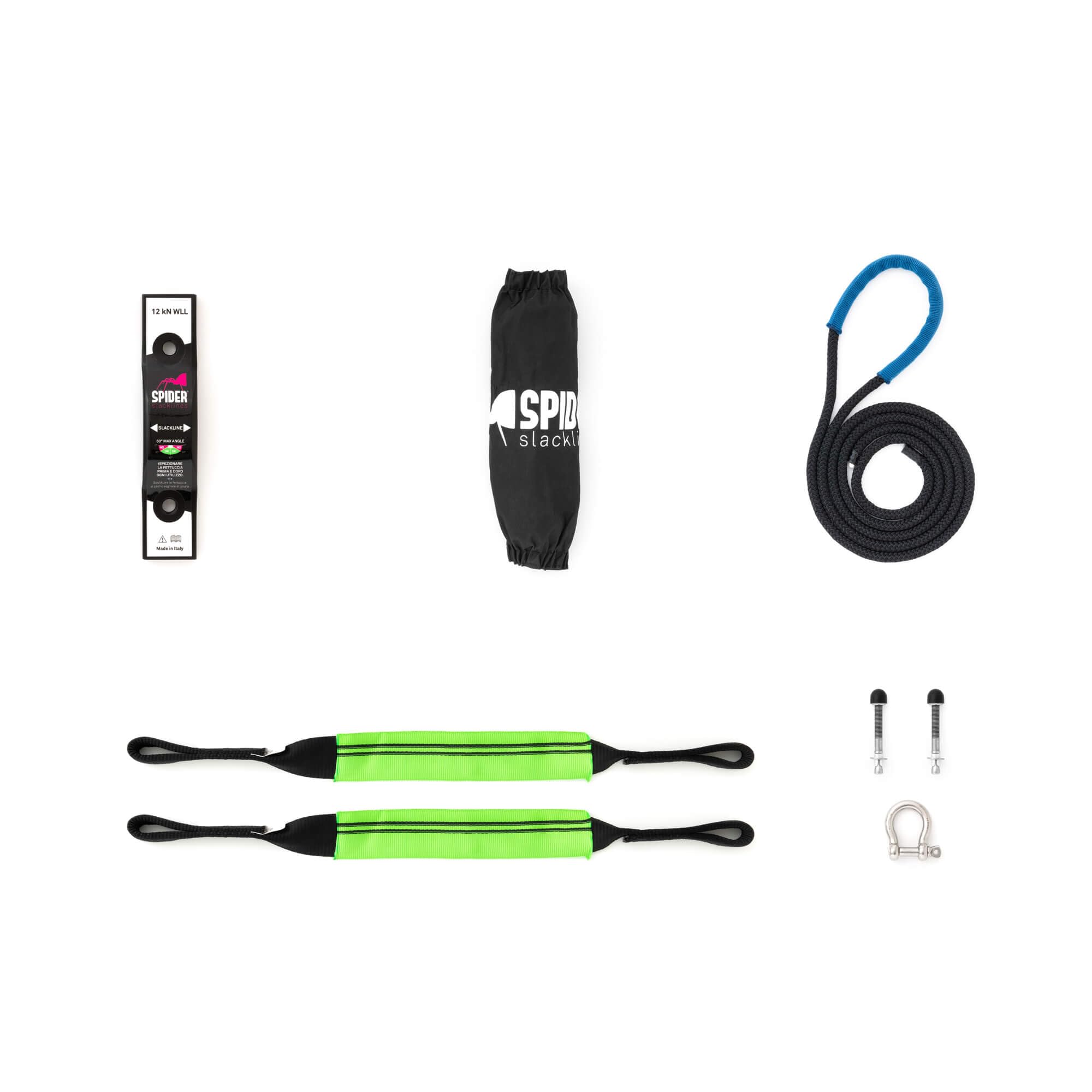 Slackline - Indoor Kit 1.0 - Indoor Kit Platte Wand (1x Einzelplatte + 1x Polschlinge)