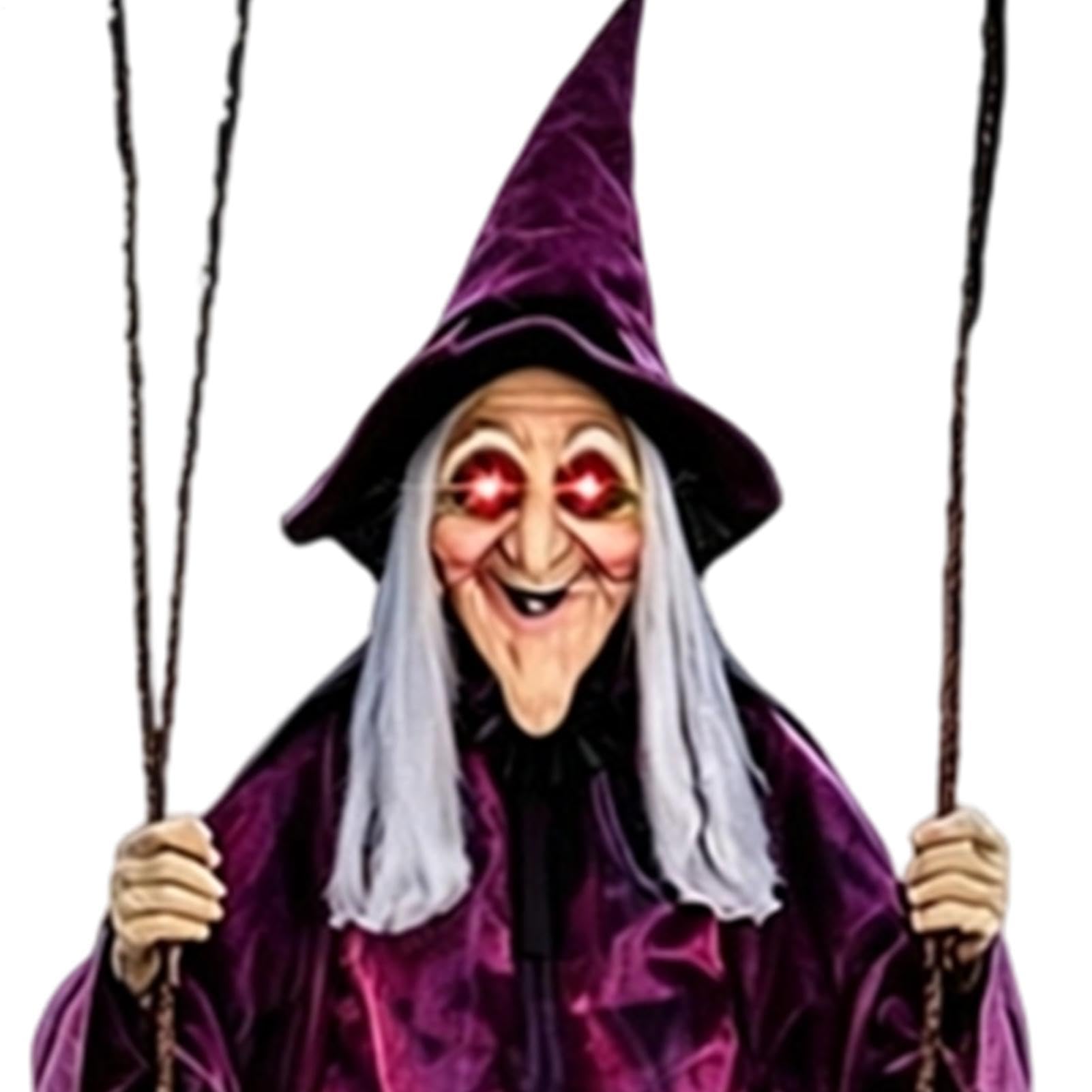 Schwingende Hexe Halloween Deko 1,8 Meter lebensgroße Requisiten für das