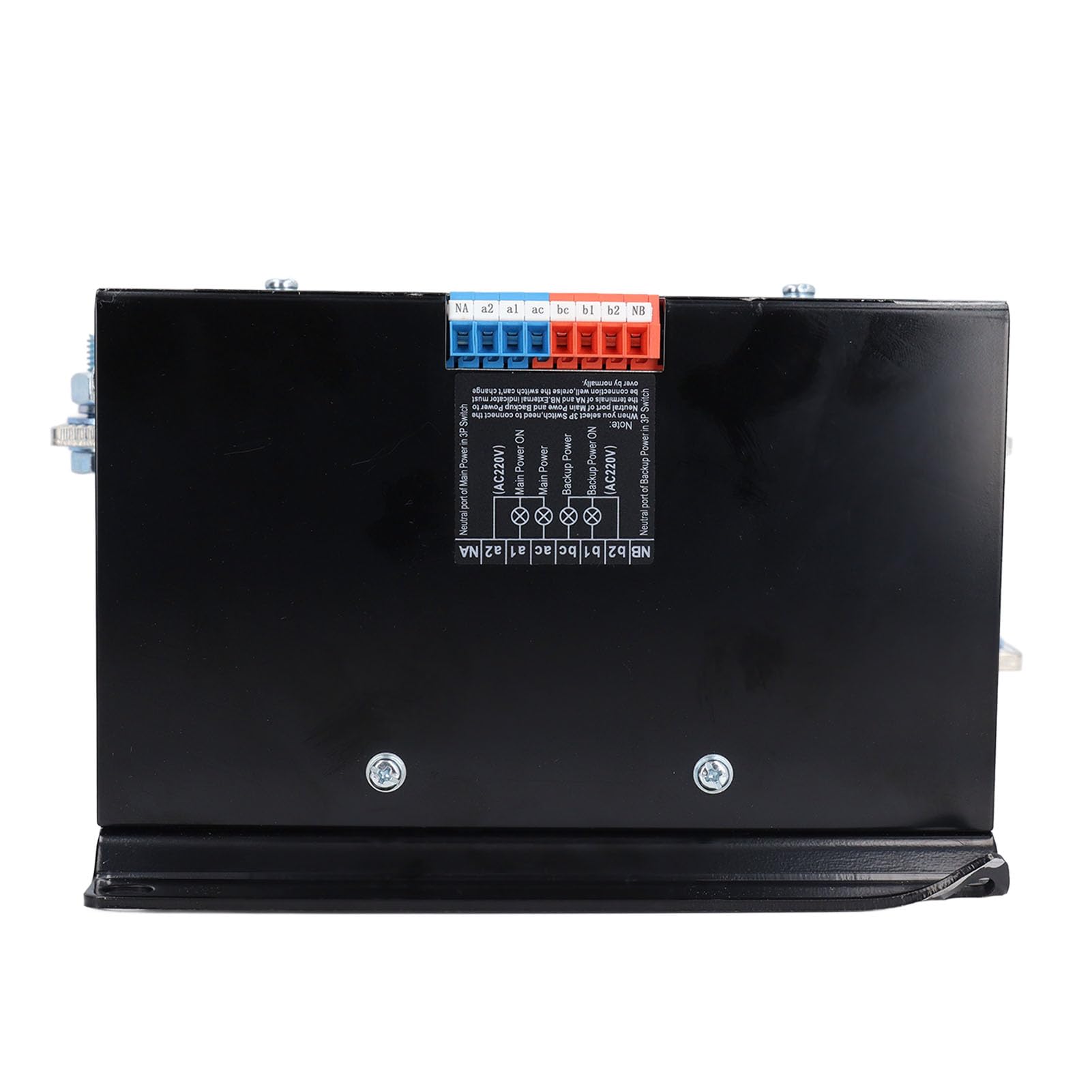 Interruptor de Transferencia de Energía Dual, Interruptor de de Generador Manual Automático Retardante de Llama para PC 2P 630A AC400V Conmutación Rápida para Paneles Industriales Energía