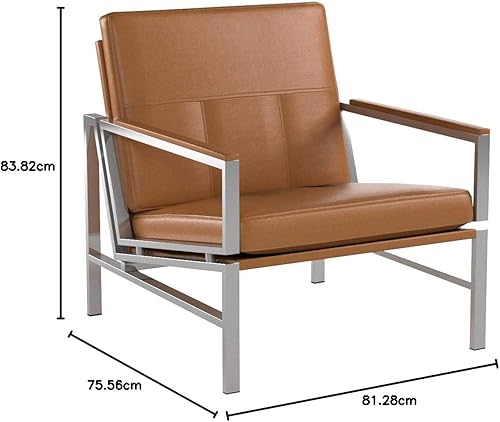 Miniatura 35 de Studio Designs Atlas - Silla decorativa moderna con reposabrazos acolchados, 29.5 pulgadas de ancho x 32 pulgadas de profundidad x 33 pulgadas de