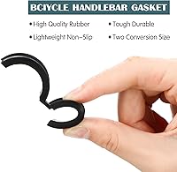 Vista 4 de 12 unids Junta de goma para manillar de bicicleta de 22.21.000 in a 1.252 in para manillar de bicicleta, espaciador de cuña de manillar