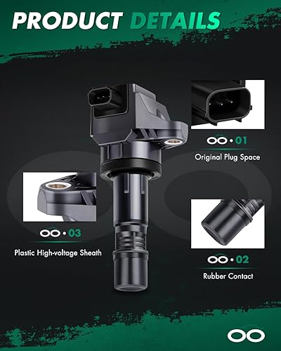 Vista 86 de SCITOO 1 bobinas de encendido con 4 bujías de iridio para Chevrolet 2011-2015 Cruze 1.4L 2016 Cruze Limited 1.4L 2012-2020 Sonic 1.4L 2013-2021 Trax