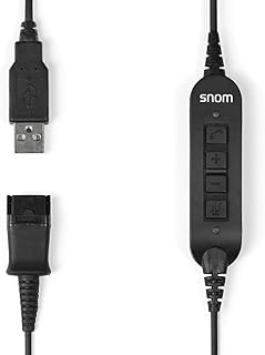 Snom ACUSB USB Adapter Cable connects A100M/D headsets with all Snom landline telephones with USB ports,00004343