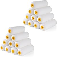 Vista 17 de Mister Rui Rodillo de pintura de espuma, rodillo de pintura de 4 pulgadas, paquete de 10 rodillos de pintura pequeños, rodillo de pintura de espuma